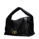Balenciaga Monaco Shoulder Bag Women Leather Black