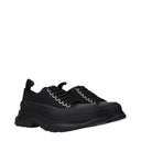 Alexander McQueen Damens Schwarze Stoff-Sneaker