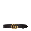 Gucci Herens Riem Leer Zwart/Bruin