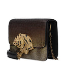 Roberto Cavalli Women's Gold Rhinestone Clutch
