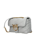 Pinko Love Puff Shoulder Bags Women Leather Grey/Pearl Grey