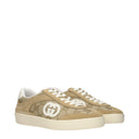 Gucci Women's Sneakers Fabric Beige/Butter
