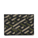 Versace Men's Document Holder Fabric Black/Khaki