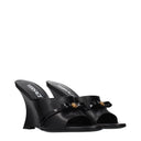 Versace Wedges Damen Leder Schwarz