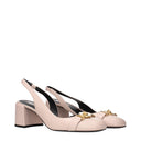 Versace Women's Sandals Pink Leather/Pink Sole