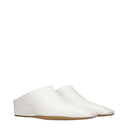 Jil Sander Damens Ledersandalen und Clogs Weiß