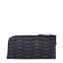 Pineider Gift Idea Estuche Para Bolígrafos Hombre Azul/Gris Piel