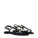 Dolce&Gabbana Women's Satin Black Sandals