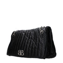 Balenciaga Monaco Shoulder Bag Women Leather Black