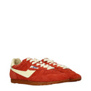Autry Women's Suede Orange/Beige Sneakers