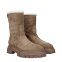 Stuart Weitzman Bedford Women's Suede Boots Beige/Khaki