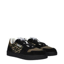 Versace Men's Sneakers Green/Black Fabric