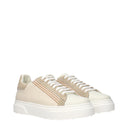 Eleventy Women's Fabric Sneakers Beige