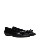 Salvatore Ferragamo Siwar Damens Ballerinas Leder Schwarz
