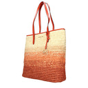 Michael Kors Women's Shoulder Bag Raffia Beige/Orange