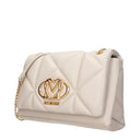 Love Moschino Women's Shoulder Bags Polyurethane Beige/Ivory