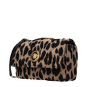 Versace Damens Umhängetaschen Braun/Schwarze Wolle