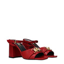 Versace Women's Red Leather Sandals