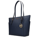Michael Kors Charlotte Women's Leather Shoulder Bag Blue/Navy Blue
