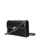 Valentino Garavani Women's Rockstud Leather Crossbody Bag Black
