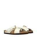 Valentino Garavani Sandals And Clogs Women Beige/Ivory Leather