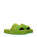 Bottega Veneta Women's Fabric Slippers And Clogs Green/Parakeet