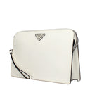 Prada Men's White Leather Pochette