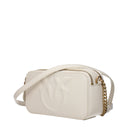 Pinko Women's Carrie Leather Crossbody Bag Beige/Ivory