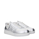 Givenchy Men's Sneakers White/Silver Leather