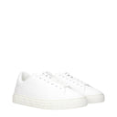 Versace Hombres Zapatillas de Cuero Blancas