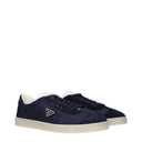 Prada Men's Sneakers Blue Fabric