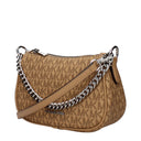 Michael Kors Carmela Handbag For Women Fabric Brown/Hazelnut