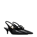 Celine Judy Women's Sandals Patent Leather Black