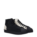 Y3 Yamamoto Femme's Baskets en daim noir/beige
