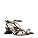 Loewe Women's Sandals Black Leather