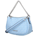 Michael Kors Carmela Handbag For Women Fabric Blue/Soft Sky