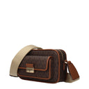 Michael Kors Bradshaw Shoulder Bag For Women Fabric Brown/Acorn