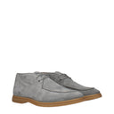 Eleventy Derby Men's Suede Gray/Light Gray
