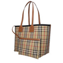 Burberry London Women's Shoulder Bag Fabric Beige/Black