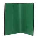Pineider Passport Holder Men's Leather Green/Bright Green