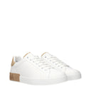 Dolce&Gabbana Sneakers Portofino Men's Leather White/Tan