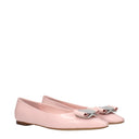 Salvatore Ferragamo Zea Ballerinas For Women Pink Leather