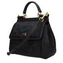 Dolce&Gabbana Women's Sicily Leather Handbags Black