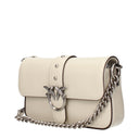 Pinko Love Women's Crossbody Bags Beige Leather