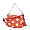 Damska torebka Michael Kors Carmela z tkaniny w kolorze czerwonym/gliniastym