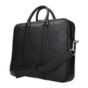 Gucci Men's Jumbo Work Bag Black Leather