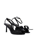 Prada Damess Lakleer zwarte sandalen