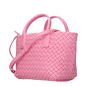 Bottega Veneta Women's Mini Cabat Handbags Pink Leather/Ribbon