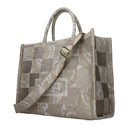Versace Women's Handbags Fabric Beige/Gold