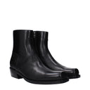 Versace Men's Boots Black Leather